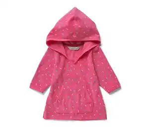 Kinder-Frottierponcho, pink