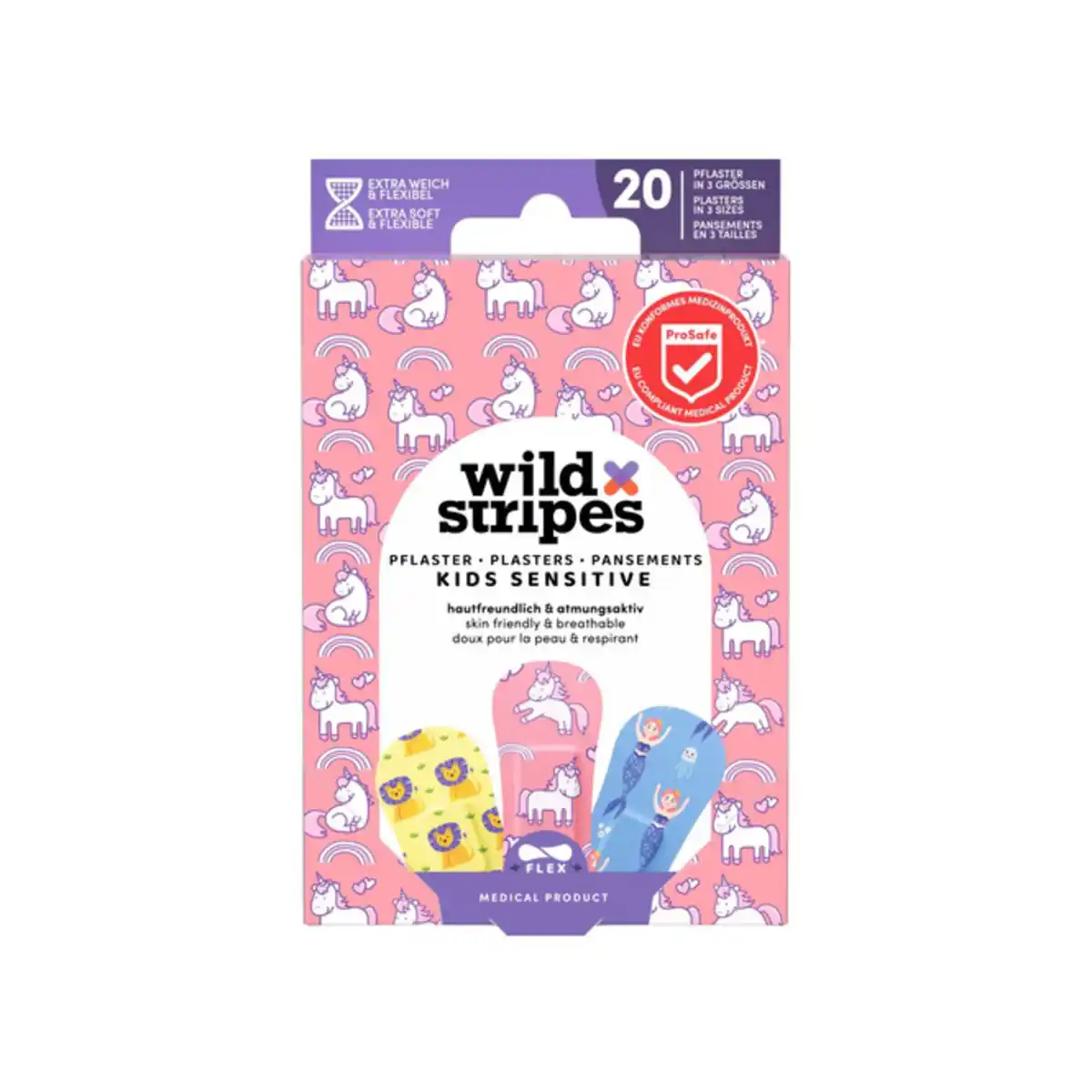 Bild 1 von Kinderpflaster - Wild Stripes Fantasy - Classic sensitive