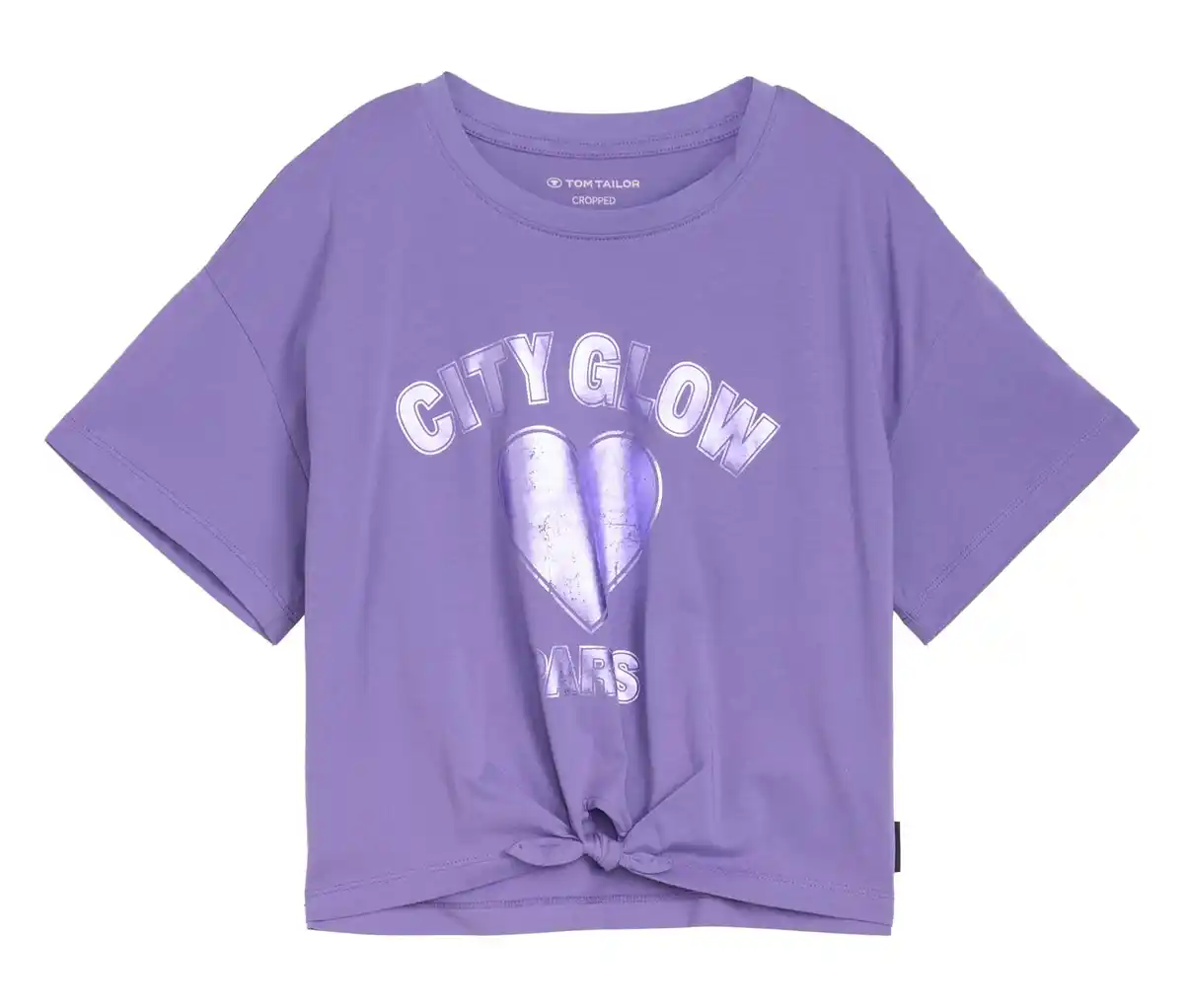 Bild 1 von Tom Tailor Kinder-T-Shirt mit Print und Knotendetail, vervain lilac