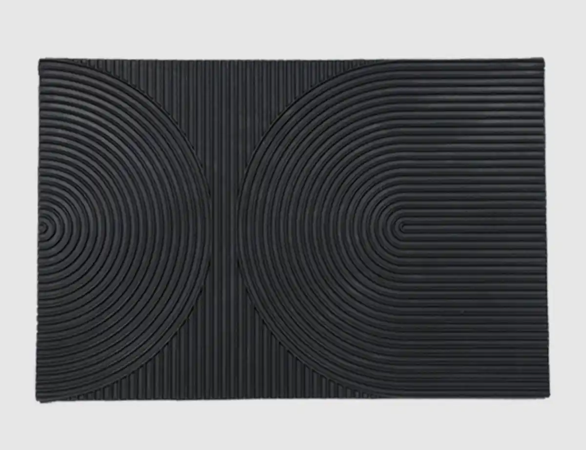 Bild 1 von Gummimatte Schwarz Modern