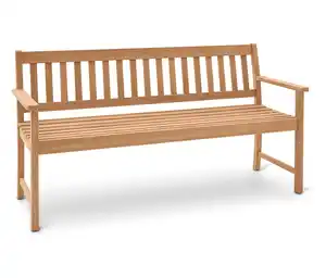 Klassische Teak-Gartenbank, ca. 160 cm
