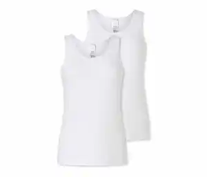 2 SCHIESSER Trägertops, weiß