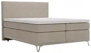 Boxspringbett Cromo Beige ca. 160x200, Beige