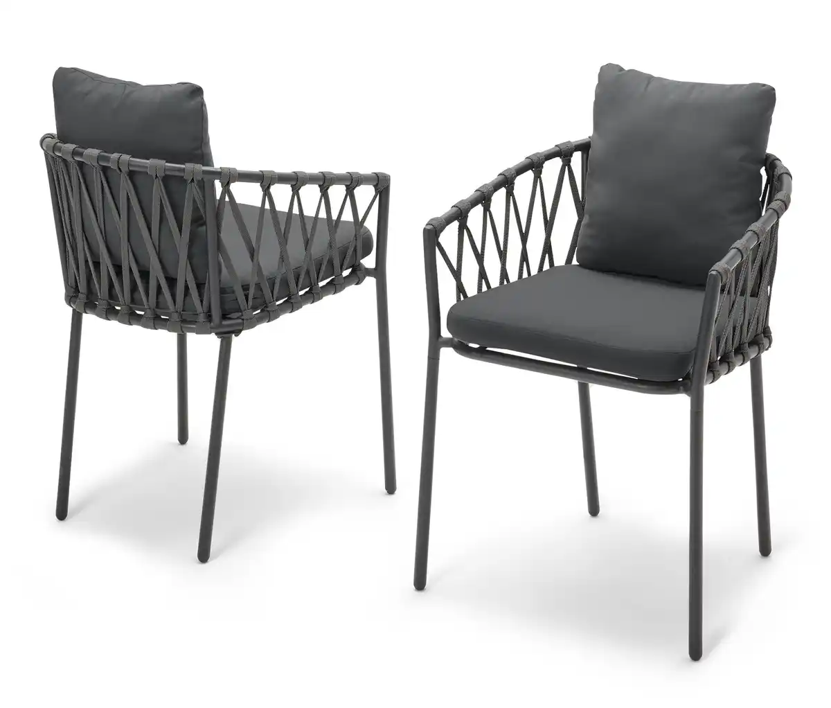 Bild 1 von 2 Dining-Sessel mit Textilgeflecht