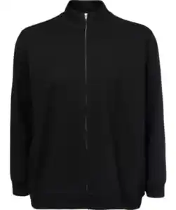 Schwarze Sweatjacke, schwarz