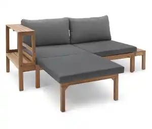 Gartensofa mit separat ausziehbaren Fußlehnen