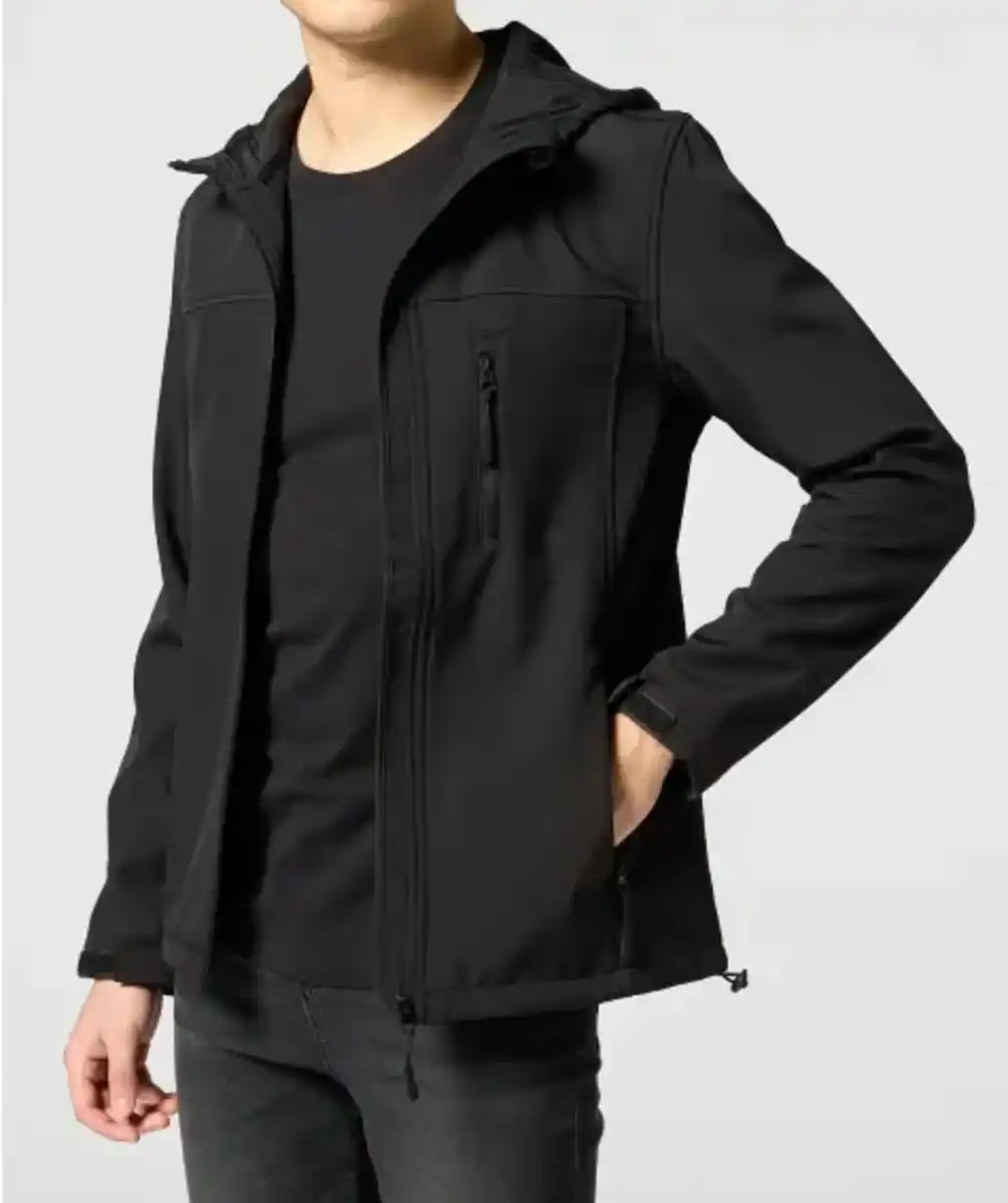 Bild 1 von Softshelljacke, schwarz