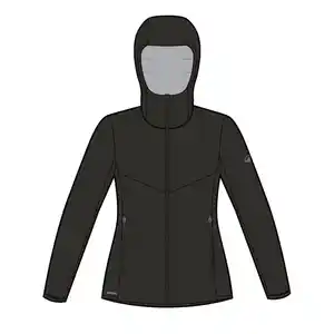 QUECHUA Wattierte Jacke Damen - MH100 schwarz