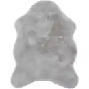 Bild 1 von Astra Kunstfell, Silber, Textil, Tierform, 40x60 cm, waschbar, Teppiche & Böden, Teppiche, Fellteppiche