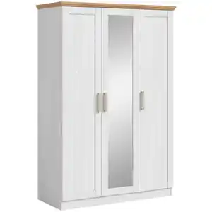 Mid.you Drehtürenschrank, Kunststoff, 6 Fächer, 124x185x54 cm, FSC Mix, in verschiedenen Größen erhältlich, Schlafzimmer, Kleiderschränke, Drehtürenschränke
