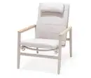 Bild 1 von ScanCom Outdoor-Loungesessel mit verstellbarer Rückenlehne, hellgrau
