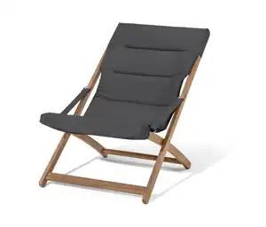 Zusammenklappbarer Gartensessel, anthrazit