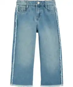 Jeans mit Fransen, Jeansblau