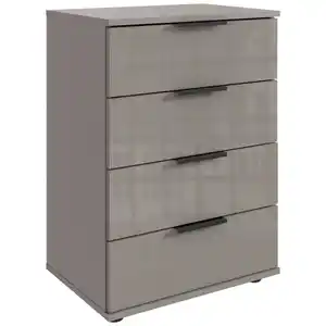 Boxxx Kommode, Grau, Sahara, Kunststoff, 4 Schublade(n) Schubladen, 52x74x38 cm, Made in Germany, Wohnzimmer, Kommoden & Sideboards, Kommoden