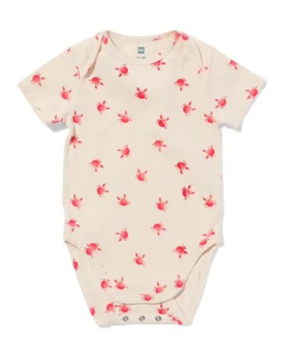 Bild 1 von Mitwachsender Baby-Strampler, Krabben beige