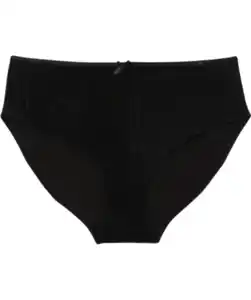 Slip mit Spitze, schwarz
