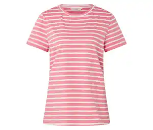 T-Shirt, rosa-weiß gestreift