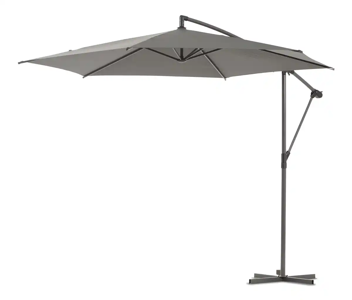 Bild 1 von Leco Ampelschirm* Ø 300 cm, inkl. Schirmständer und Abdeckhaube, anthrazit