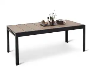 Ausziehbarer Gartentisch mit Duraboard-Tischplatte, ca. 200‒300 cm