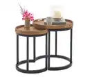 Bild 1 von 2 Garten-Beistelltische mit abnehmbaren Tabletts, Ø ca. 40 cm und 50 cm