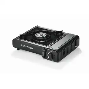 Easymaxx Gaskocher EASYmaxx, Schwarz, Metall, Kunststoff, 31x11x35 cm, CE, Freizeit, Campingzubehör, Campingausrüstung