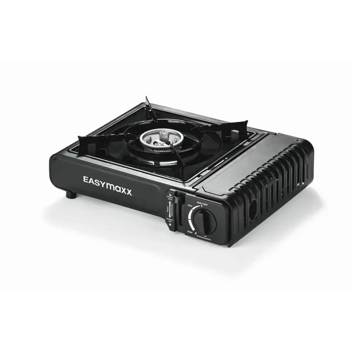 Bild 1 von Easymaxx Gaskocher EASYmaxx, Schwarz, Metall, Kunststoff, 31x11x35 cm, CE, Freizeit, Campingzubehör, Campingausrüstung