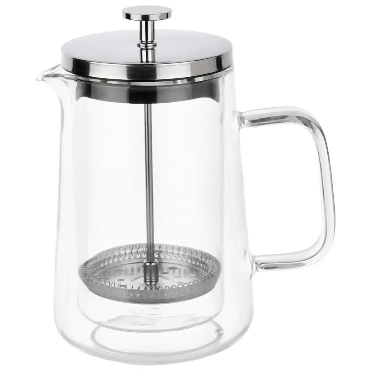 Bild 1 von Novel Kaffeebereiter, Klar, Glas, 0.65 L, 19 cm, Lfgb, doppelwandig, Kaffee & Tee, Tee- & Kaffeezubereitung, Kaffeebereiter