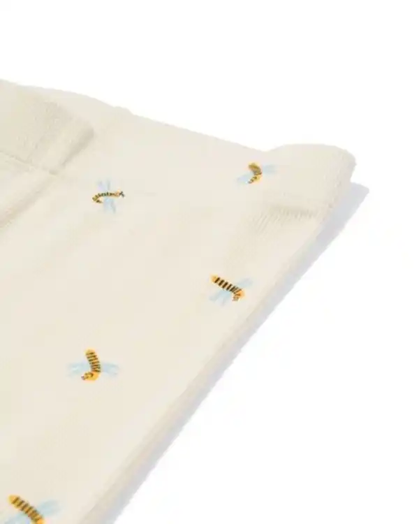 Bild 4 von Baby-Pyjama zum Mitwachsen, gerippt, mit Tieren eierschalenfarben