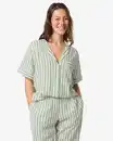 Bild 1 von Damen-Pyjamaoberteil aus Seersucker, gestreift grün