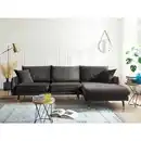Bild 1 von Mid.you Ecksofa Rossana-2S.rec, Anthrazit, Textil, Uni, 4-Sitzer, Füllung: Schaumstoffflocken,Schaumstoffflocken, Eckteil, 258x160 cm, Rücken echt, Wohnzimmer, Sofas & Couches, Wohnlandschaften