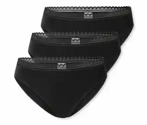 3 SCHIESSER Rio-Slips, schwarz