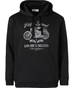 Sweatshirt Motorrad, schwarz