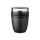 Bild 1 von Mepal Joghurtbecher-To-Go Ellipse, Schwarz, Kunststoff, 10.7x10.7x15.1 cm, BPA-frei, Küchenzubehör, Vorratsbehälter, Brotdosen