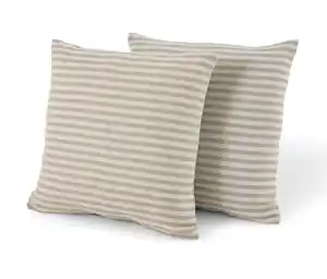 2 Outdoor-Kissen mit Leinen-Haptik