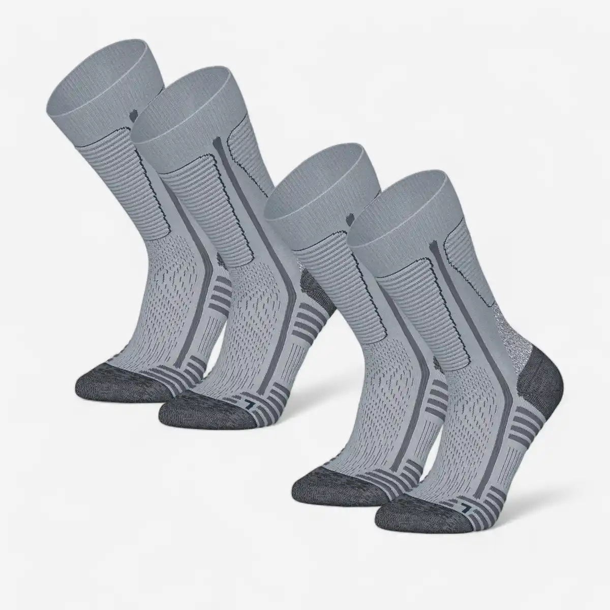 Bild 1 von QUECHUA Wandersocken warm halbhoch Winterwandern - SH500 Mountain 2 Paar grau