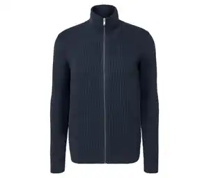 Strickjacke, navy meliert