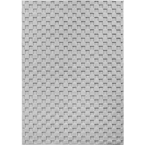 Ayyildiz  Flachwebeteppich Helix, Silber, Textil, Karo, rechteckig, 60x110 cm, für Fußbodenheizung geeignet, lichtunempfindlich, pflegeleicht, strapazierfähig, leicht zusammenrollbar, Teppiche & B