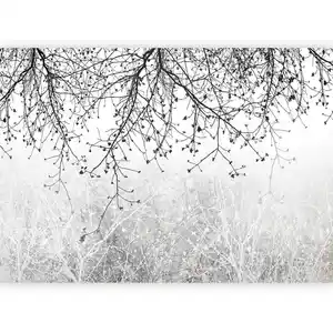 artgeist Fototapete, Grau, Schwarz, Textil, Bäume, 250x175 cm, CE, Tapeten & Wandverkleidungen, Fototapeten