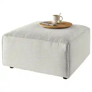 Pure Home Lifestyle Hocker, Hellgrau, Textil, quadratisch, 80x42x80 cm, Goldenes M, Made in EU, Oeko-Tex® Standard 100, DGM-Emissionslabel, Stoffauswahl, Wohnzimmer, Hocker, Sitzhocker