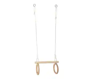 small foot Trapez mit Turnringen aus Holz