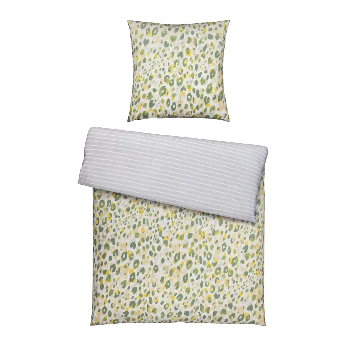 Bild 1 von Bettwäsche s´Oliver in Grau/Grün ca. 135x200cm, Grau, Grün, Olivgrün