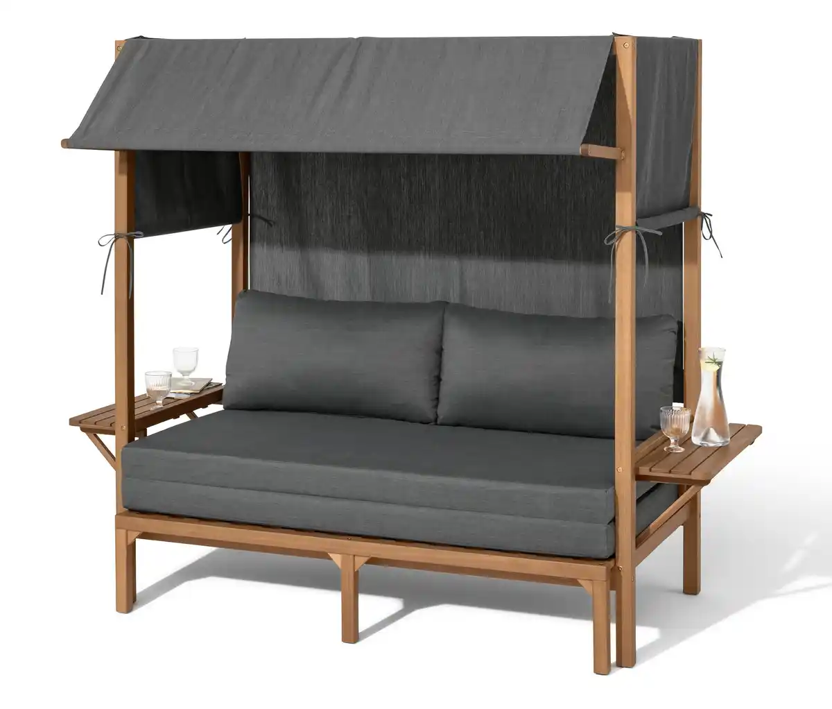 Bild 1 von Lounge-Strandkorb mit ausziehbarem Fußteil