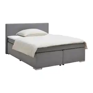Boxspringbett Mira 2 Grau ca. 180x200cm, Grau