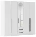 Bild 1 von Drehtürenschrank Velora Weiß, Weiß