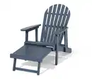 Bild 1 von Adirondack Relax-Sessel mit ausziehbarer Fußlehne, blau