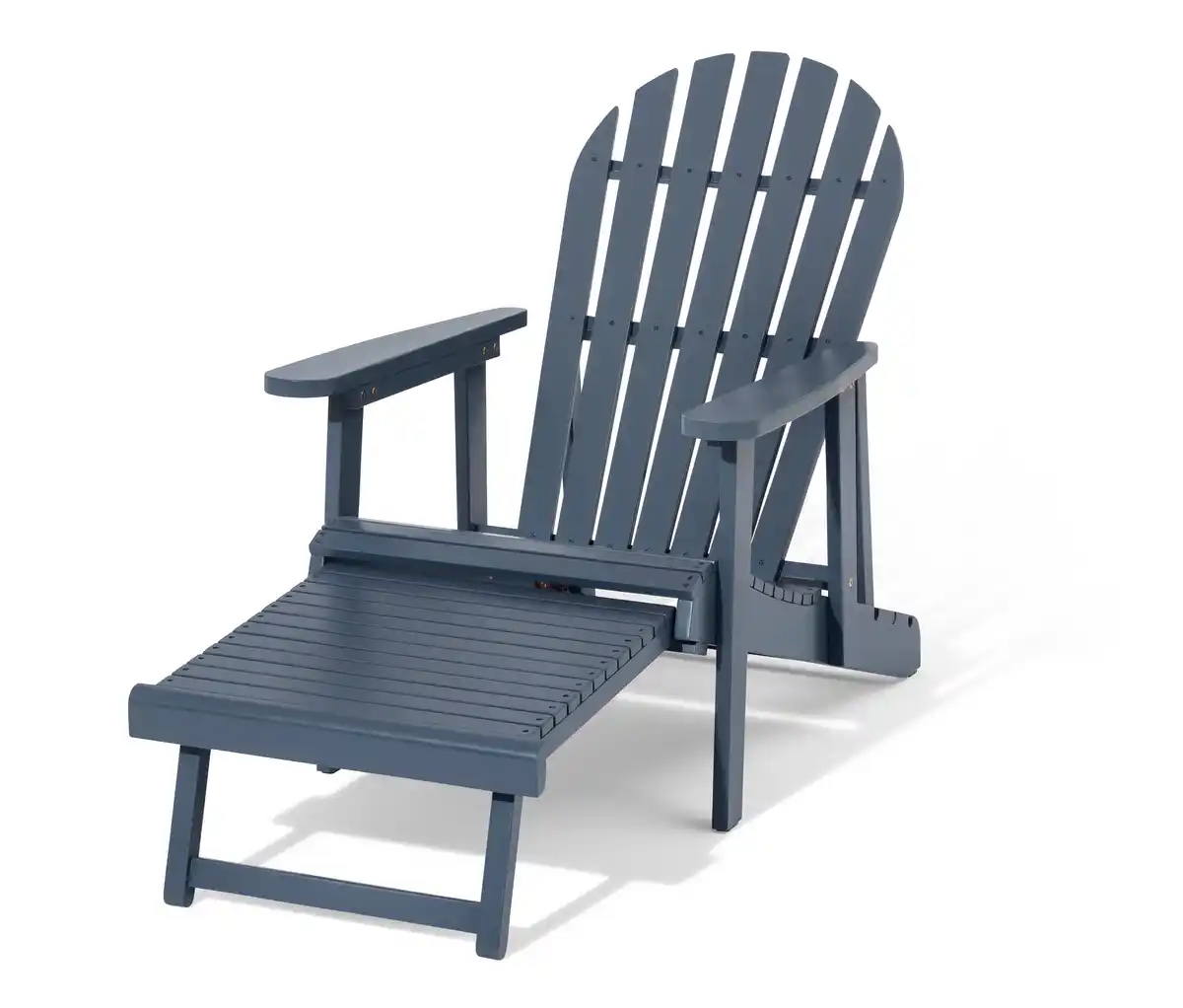 Bild 1 von Adirondack Relax-Sessel mit ausziehbarer Fußlehne, blau