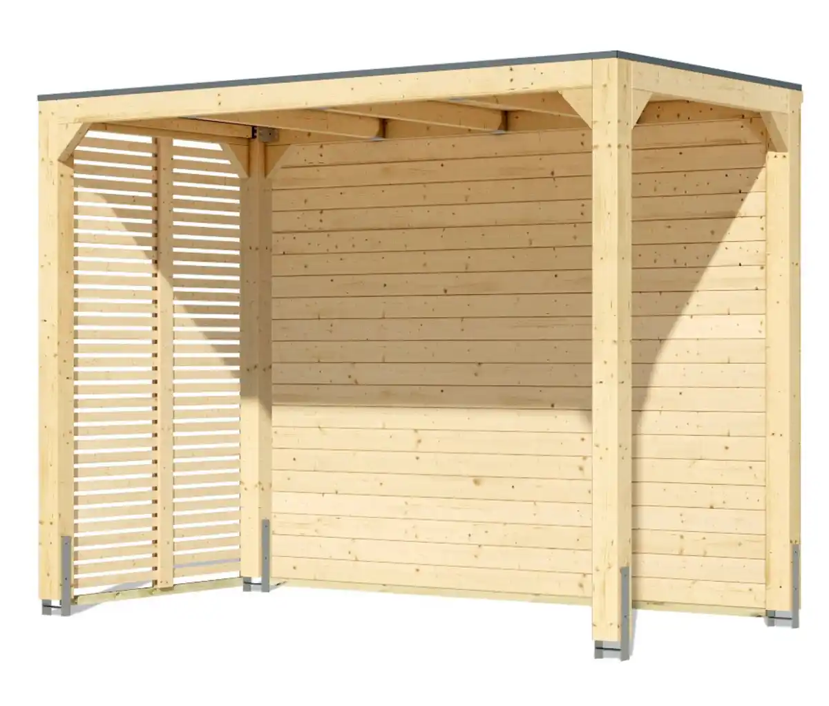 Bild 1 von Karibu Pavillon »Markaska« mit Leimholz-Balken und Dacheindeckung, 320 x 160 cm, 28 mm