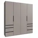 Bild 1 von Mid.you Drehtürenschrank Wimex Level 36A, Sahara, Metall, 2 Fächer, 6 Schublade(n) Schubladen, 200x216x58 cm, BQ - Bündnis für Qualität, Made in Germany, DIN EN ISO 9001, umfangreiches Zubehör