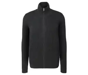 Strickjacke, anthrazit meliert