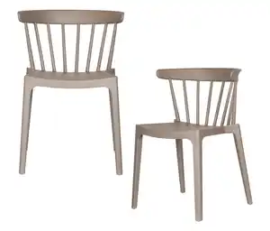 WOOOD 2 Gartenstühle, taupe